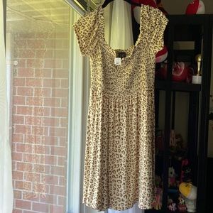 ‼️SALE‼️NWT🐆GAP 🐆 Brown & White Leopard Print Dress